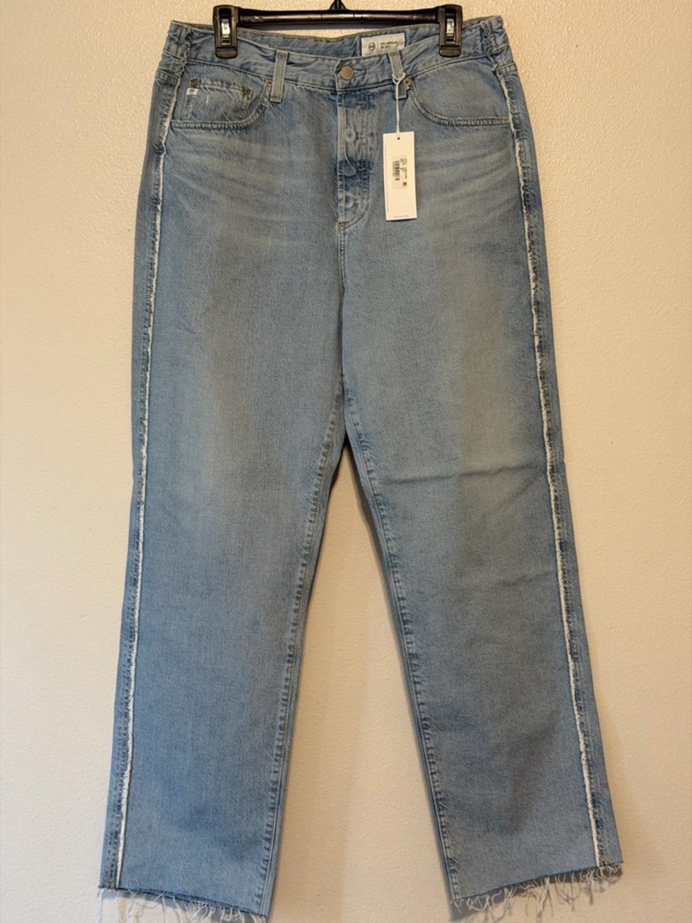 Ag Adriano Goldschmied Light Blue Relaxed Vintage Straight Jeans